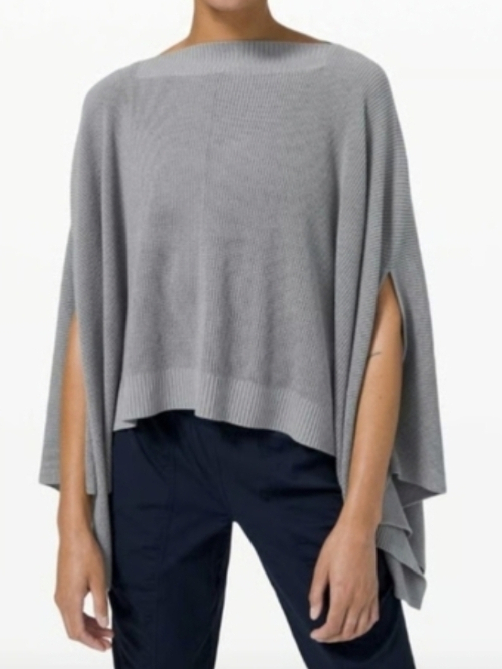 Lululemon Athletica Gray Poncho Sweater-Oversized....Size:OS